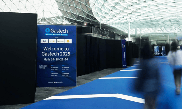 Draga at the Gastech 2025 event in Milan